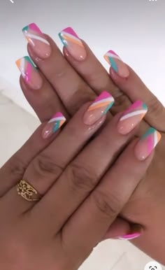 Bright Summer Nails 2024, Summer Nail Designs 2024 Pink, Neon Nails Designs Summer 2024, Summer Nail 2024 Trends Bright, Vibrant Nails Summer 2024, Bedazzled Nails, Fancy Nail Art