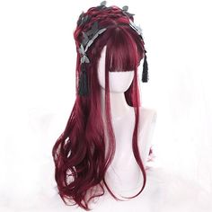 Bang Wig, Hair References, Wig Curly, Cosplay Hair, Kawaii Hairstyles, Curly Hair Wig, Christmas Hairstyles, Hair Stylies, Anime Hair