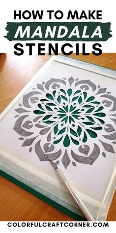 mandala stencil Diy Mandala Stencil, Printable Mandala Stencil, How To Make A Stencil Diy, How To Make Your Own Stencils, How To Make A Stencil, Mandala Stencil Templates, Mandala Stencils Free Printable, Dot Mandala Patterns Printable, Simple Stencil Patterns