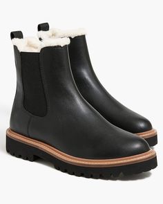 Shop for the Lug-sole Chelsea boots for women. Find the best selection of women womens-categories-shoes-boots available in-stores and on line. Chelsea Boot Outfits Women, Chelsea Boots Outfit, Stylish Winter Boots, Winter Boots Outfits, Fall Suit, Fall Winter Shoes, Lug Sole Boots, Maternity Shops, Matching Family Outfits