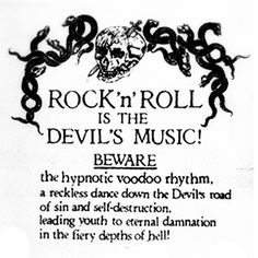 rock'n'roll is the devil's music beware