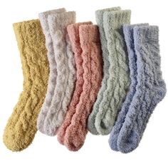 PRICES MAY VARY. Cozy & Warm: Our women's fuzzy slipper socks are made with a blend of high-quality materials. They are incredibly soft, breathable, and durable, providing cloud-like comfort that will keep your feet and toes warm during cold weather. Let these cozy socks protect your feet and provide lasting warmth on chilly winter days! Fluffy & Soft: Our slipper and sleep socks for women are designed with high-tech microfiber, elastic fabrics, and soft-touch features to ensure maximum comfort Sleep Socks, Womens Wool Socks, Increase Circulation, Cabin Socks, Comfy Winter, Fluffy Socks, Non Slip Socks, Cold Prevention, Fuzzy Slippers