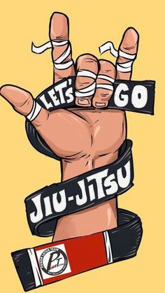 a hand that has some writing on it with the words juju - jitsu written in