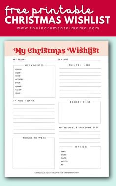 Take out the guessing this Christmas and get your kids to fill out this handy free printable Christmas List template. It will give you tons of Christmas gift ideas and make shopping easy. Plus get other Christmas planner PDFs! Free Printable Christmas Planner, Printable Christmas List, Christmas List Printable, Christmas List Template, Printable Christmas Planner, Kids Christmas List, Christmas Gift Planner, Gift Wishlist