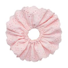 Eyelet Scrunchie in Cherry Blossom Emi Jay Scrunchie, Cute Scrunchies Ideas, Eyelet Scrunchies, Scrunchie With Bow, Fancy Maxi Dress, Cute Scrunchies, Curly Hair Brush, Oak Meadow, Midsummer Dream