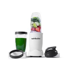 Liquify fresh fruits and veggies into healthy and delicious drink blends with this NutriBullet 900 Series blender.Gift Givers: This item ships in its original packaging. If intended as a gift, the packaging may reveal the contents.PRODUCT FEATURES Powerful 25,000 RPM motor blends with ease. Extractor blade breaks through seeds and stems. High-performance, BPA-free plastic cups are long lasting and durable. Flip-top lid is perfect for taking drinks on the go. Easy-to-use, buttonless operation len Nutribullet Pro, Nutri Bullet, Personal Blender, Nutritious Smoothies, Smoothie Makers, Nuts And Seeds, Nutribullet Blender, Fruit And Veg, Juicer