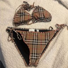 Like New An Worn For A Shoot Plaid Swimsuit, Burberry Swim, Burberry Plaid, Womens Swim, Burberry, Like New, Swimming, Size 10, Plaid