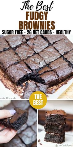 the best fudgy brownies sugar free, 2g net carbs healthy