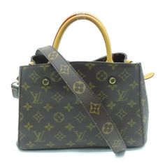 Louis Vuitton Lv Ghw Montaigne Bb 2way Shoulder Bag Crossbody M41055 Monogram Welcome Offers! Authenticiy Is Guranteed Or Your Money Back ,Bag Is In Good Conditon, No Damages , Inside Is Clean , Odor And Smoke Free. Louis Vuitton Montaigne, Bags Louis Vuitton, Back Bag, Louis Vuitton Bags, Louis Vuitton Bag, Black And Brown, Bag Lady, Louis Vuitton, Monogram