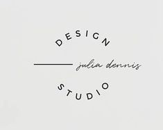 the logo for a studio is shown in black and white