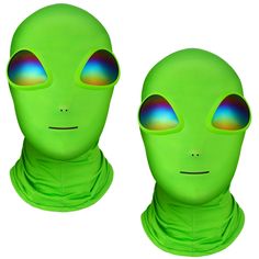 PRICES MAY VARY. Versatility in Package: you'll receive not one, but 2 pieces of alien Halloween mask in one package, allowing you to share the extraterrestrial experience with a friend or lover; Ideal for couples' costumes or group outings, these masks will double the fun and make lasting memories Eye Catching Green Design: the vibrant green color of the realistic face mask instantly grabs attention, adding an extra touch of authenticity to your alien costume; Stand out from the crowd and make Alien Queen Costume, Plastic Costume Accessories For Halloween Cosplay, Plastic Costume Accessories For Cosplay Halloween, Plastic Halloween Cosplay Costume Accessories, Plastic Costume Accessories For Halloween, Plastic Halloween Costume Accessories, Mask With Glasses, Alien Glasses, Alien Mask