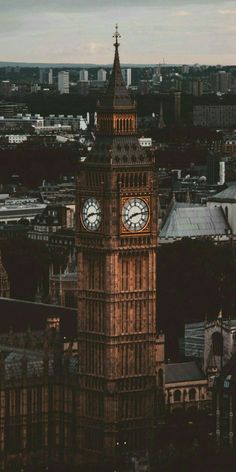 the big ben clock tower towering over the city of london