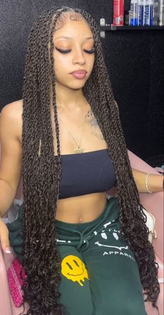 Island Twist Hairstyle, Twist Hairstyle, Girl Hairstyle, Box Braids Hairstyles For Black Women, Cute Braided Hairstyles, Braided Hairstyles For Teens, Cute Box Braids Hairstyles