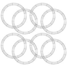 four circles are shown in black and white