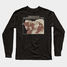 CCR in vintage distressed style design. -- Choose from our vast selection of Long Sleeve T-Shirts to match with your favorite design to make the perfect custom graphic Long Sleeve T-shirt. Pick your favorite: Classic or Premium. Customize your color! For men and women. Long Sleeve Band Tee, Vintage Long Sleeve Shirts, Concert Style, Long Sleeve Graphic Tees, Creedence Clearwater Revival, Concert Fashion, Brown Shirt, Graphic Long Sleeve, Band Tees