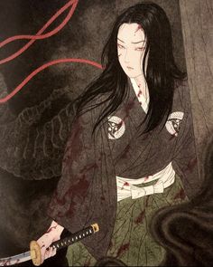 Takato Yamamoto, Japanese Art Styles, Historical Illustration, Arte Peculiar, Japanese Horror, Arte 8 Bits, Japanese Illustration, Traditional Japanese Art, Japanese Woodblock