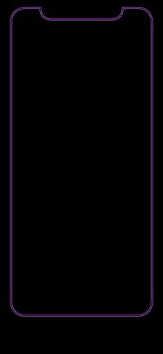 a purple line on a black background that looks like a square frame or rectangle