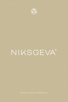 an advertisement for a vegan skin cosmetics brand with the words nikseva on it