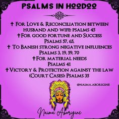 Psalms Hoodoo, Hoodoo Psalms, Hoodoo Spells, Voodoo Hoodoo