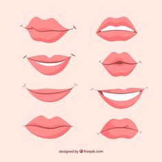 various lips with different shapes and sizes