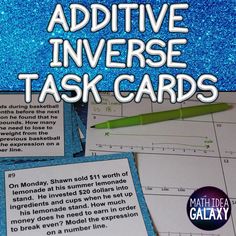 an activity for students to practice addition and subtraction task cards