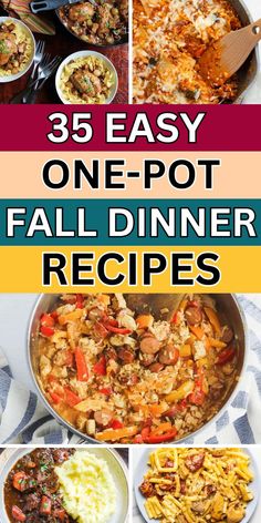 easy fall recipes dinner comfort foods Fall Recipes Dinner, Easy Fall Dinner, Fall Dinner Ideas, Fall Dinner Recipes, Fall Dinner, Easy Fall, Recipes Dinner, One Pot, Stove Top