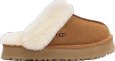 Suede upper Sheepskin collar 10mm sheepskin lining 10mm sheepskin insole EVA outsole Textile binding made from 100% recycled polyester fibers 1" platform height Woven label with UGG® logo on insole, Heat-embossed UGG® logo Classic Indoor Slippers, Disco Style, Flowy Midi Dress, Clog Slippers, Suede Slippers, Platform Clogs, Ugg Slippers, Sheepskin Boots, Platform Slippers