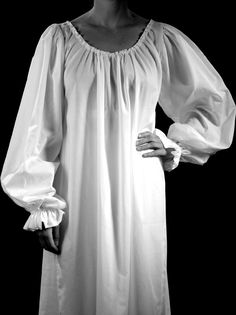 Romantic Chemise — Period Corsets 18th Century Chemise, Moda Medieval, Victorian Nightgown, Historical Costuming, 18th Century Clothing, Sleepwear Fashion, Period Outfit, Century Clothing, White Gowns