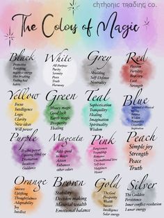 Learn Psychology, Luck And Logic, The Colour Of Magic, Study Reference, Color Symbolism