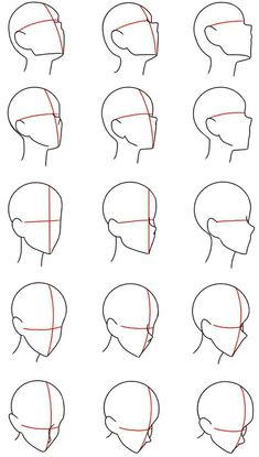 how to draw the head in different ways