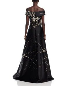 Teri Jon by Rickie Freeman Jacquard Paint Strok Dress Teri Jon, Black B, Stretch Fabric, Fabric Design, Evening Dresses, Pick Up, Black Dress, In Store, Buy Online