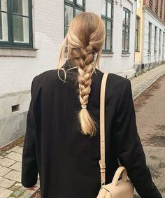 Messy French Braids, French Braid Ponytail, Side French Braids, Messy Braids, French Braid Hairstyles, Side Hairstyles, Two Braids, Back View, Braided Ponytail