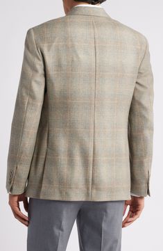 Exceptionally soft cashmere woven in a pale, neutral plaid distinguishes a sport coat that's styled to complement any semiformal or warm-weather look. Notched lapels Chest welt pocket; front patch pockets Partially lined, with taped seams 100% cashmere Dry clean Made in Canada Tan Plaid, Sport Coat, Welt Pocket, Semi Formal, Warm Weather, Cashmere, Dry Clean, Nordstrom, Slim Fit