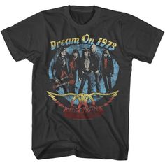 Aerosmith Dream On 1973 Tour T-Shirt Retro Vintage T-Shirt, Music Vintage Shirt Product Description * Fabric: 100% Open End Cotton. Environmentally-Friendly Manufactured Cotton That Gives Thicker Vintage Feel To The Shirt. * Size: Please Measure Your Body Before Choosing A Size To Place An Order. Checkout Our Sizing Chart In Photos To Choose The Best Size For You. * Processing: It Takes About 3-5 Working Days Of Ordering To Make And Ship To You. * They're Wonderful Gifts For Your Family, Friends Aerosmith Shirt, Band Logos, Dream On, Aerosmith, Tour T Shirts, Vintage Shirts, Vintage Tshirts, Collar Style, Knit Fabric