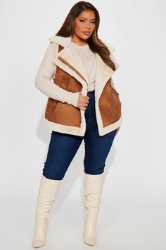 Available In Brown And Black. Shearling Vest Sleeveless Fur Lined Zipper Closure Cold Weather Shell: 100% Polyester Lining: 100% Polyester Imported | Come My Way Shearling Vest in Brown size XL by Fashion Nova Faux Shearling Vest, 2024 Family, Winter Fashion Outfits Casual, Shearling Vest, Unique Outfit, Family Fashion, Outfits Casual, Winter Fashion Outfits, Brown Fashion