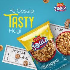 Make your gossip tasty, not goofy! Snack Design, Snack Brands, Product Highlight, Instagram Template Design, Feed Ig, Food Graphic Design, Food Packaging Design, Ads Creative, Post Design