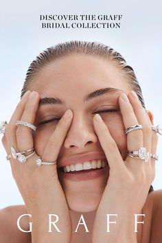 a woman holding her hands to her face with rings around her eyes and the words graff on it