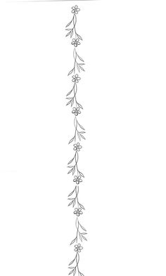 a line drawing of flowers on a white background