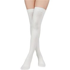 New Product 80% Cotton, 18% Polyester, 2% Spandex Hand Wash Only Premium Material: Athletic Long Socks For Women Made Of 80% Cotton, 18% Polyester, 2% Spandex. Combed Cotton With Elastic Fiber Assuring You The Best Feeling When Putting On. You Will Feel Extremely Soft And Breathable. The Thickness Is Suitable For Spring, Autumn, And Winter. Fit Size: One Size Fits Most Ladies. The Length From Top To Heel: About 20.9"(53cm), Toe To Heel: 7.9"(20cm) Long. Leg Warmer Fit Just Over The Knee And Will White Thigh High Socks, Long White Socks, Princess Peach Costume, Halloween Tights, Peach Costume, Womens Knee High Socks, Best Feeling, Dance Tights, Leg Warmer