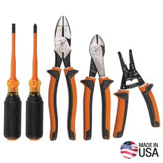 an assortment of tools that include pliers and screwdrivers