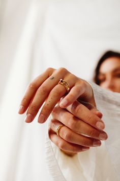 Moonstone Affair Ring — Flawed Pebble Ring, Dot Ring, Silver Rings, Coral, Wedding Rings