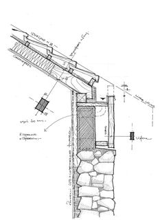 an architectural drawing shows the details of a fire escape and how it would be built