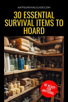 Learn about 30 everyday items you should be stockpiling for survival in any crisis. Be prepared with essential tools that could save your life. How To Be Prepared For Anything, Survival Supplies List, Grid Down Survival, Living Off The Grid Homestead Survival Life Hacks, Survival Life Hacks Women, No Grid Survival Projects, Prepper Room, Emergency Preparedness Kit List, Preppers List