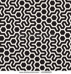 an abstract black and white background with hexagonal shapes in the center, as well as