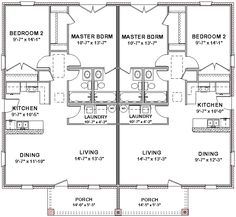 the floor plan for a two bedroom apartment with 2 bathrooms and an attached kitchen area