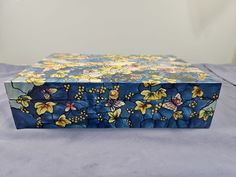 Vintage Hand painted raised Butterfly Jewelry Box Butterfly Jewelry Box, Butterfly Jewelry, Box Signs, Treasure Chest, Ebay Store, Jewelry Box, Hand Painted, Free Shipping, Best Deals