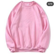 Pink Crewneck Sweatshirt, Pink Crewneck, Round Neck Sweatshirts, Women Hoodies Sweatshirts, Pink Sweatshirt, Pink Sweater, Women Pullover, Look Cool, Pink Fashion