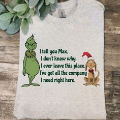 Cute Design ! Custom Made And Will Ship Within A Few Days! On Gildan Unisex Short Sleeve Sublimation Check Out My Page For More Designs Dog Mom Christmas, Grinch Shirt, Urban Tees, Grinch Shirts, Cropped Tee Shirt, Women Nurse, Mom Christmas, Pink Leopard Print, Sublimation Ink