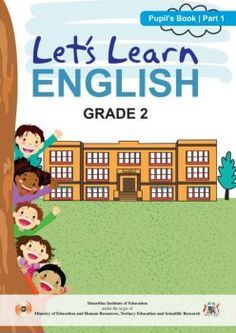 a book cover for let's learn english grade 2 with children climbing up a tree