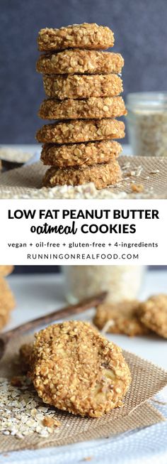 Healthy Peanut Butter Oatmeal Cookies, Vegan Low Fat, Biscuits Diététiques, Classic Peanut Butter Cookies, Baking Powder Uses, Desserts Vegan